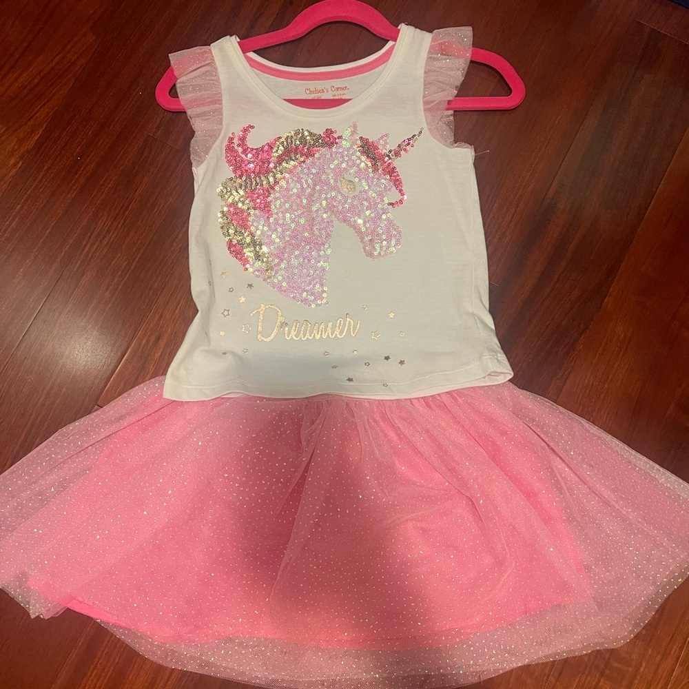 Pink Unicorn Dreamer Kids Matching Set